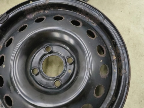 Felgi stalowe Nissan Micra IV K13 10-16r. 15 cali 5,5jx15 4x100 ET50 CH60 ORYGINALNE KOMPLET 40300-ax707