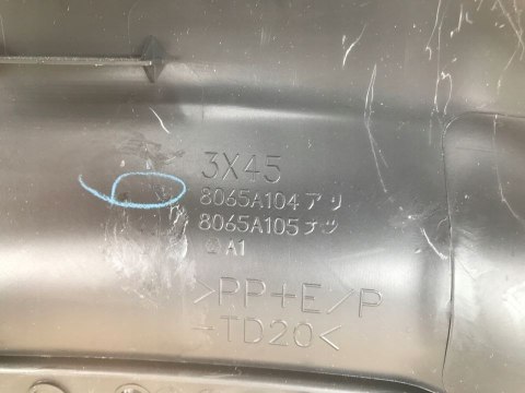 Deska rozdzielcza MITSUBISHI ASX konsola deski ramka osłona obudowa daszek licznika 8065A104