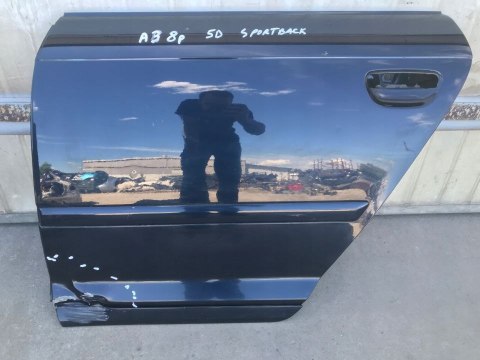 Drzwi Audi a3 8p sportback 5d lewy tył lewe tylne