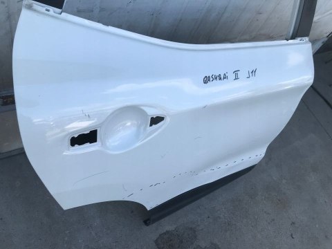 DRZWI NISSAN QASHQAI J11 PRAWE TYLNE białe