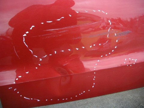 Drzwi Vw Golf Sportsvan 14-20r. prawe przednie czerwone