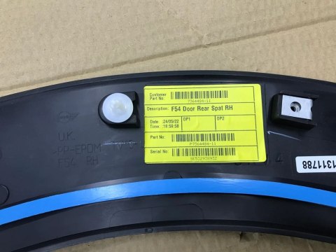Listwa Mini clubman II 2 f54 15- rant nakładka prawych tylnych drzwi NOWA ORYGINALNA 7364484