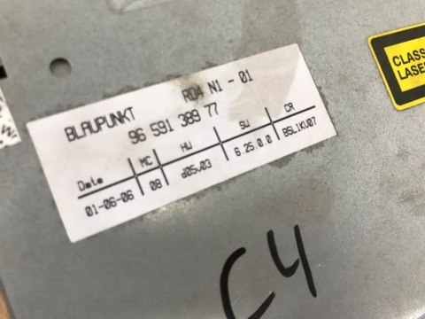 Radio Citroen C4 I 04-10r czytnik dvd tuner BLAUPUNKT 9659138977