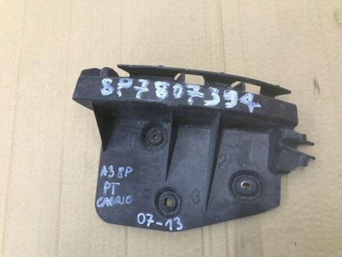 Ślizg Audi A3 8P Cabrio 07-13r. mocowanie wspornik uchwyt zderzaka prawe tylne 8P7807394A