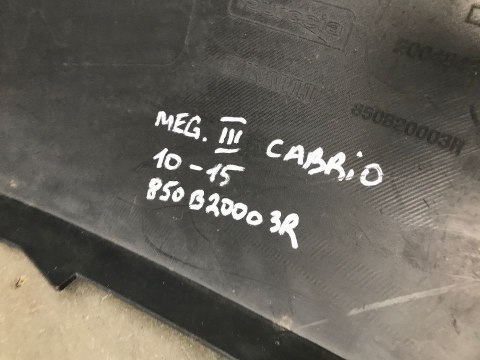 Zderzak tylny Renault Megane III 3 kabrio 10-15r. 850B20003R