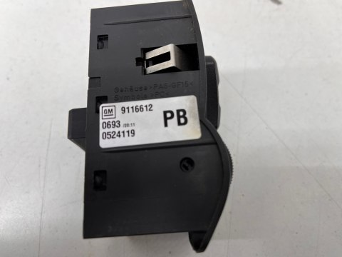 Przełącznik Opel corsa c przycisk włącznik świateł przeciwmgielnych pokrętło regulacji 9116612
