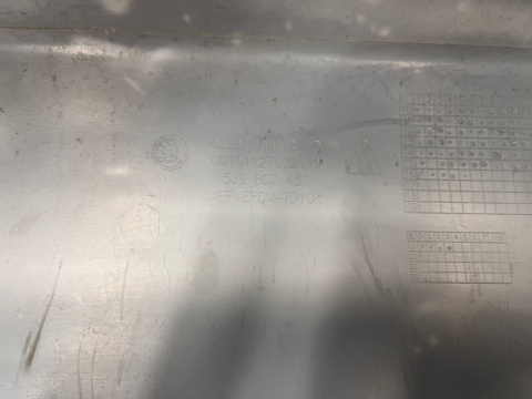 Zderzak tylny Skoda Fabia 2 II kombi 07-15r. PDC 4x oryginalny 5j9807431