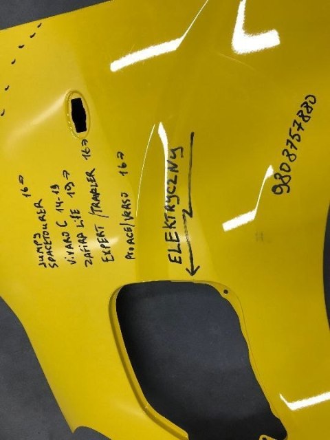 Błotnik Citroen Jumpy Vivaro C Zafira Life Expert Traveler Proace Verso lewy przedni elektryk 9808757880