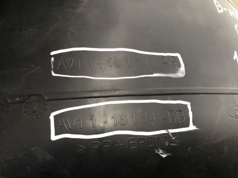 Nadkole Ford B-Max prawe przednie 12-17r. AV11-16114-AB