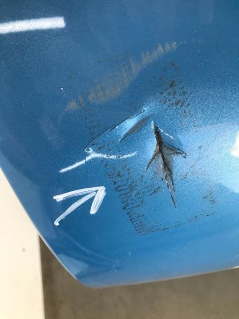 Zderzak tylny Citroen C3 Aircross narożnik prawy tylny 2017r.-> 13489729