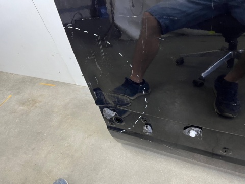 Drzwi Ford transit custom I 1 lift Tourneo custom I 1 lift 17-23r. prawe przednie rant
