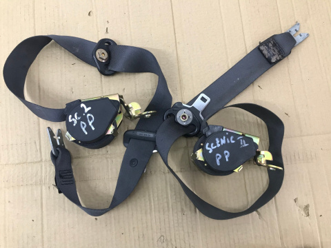 Pas bezpieczeństwa renault scenic 2 II prawy przód 03-09 czarny